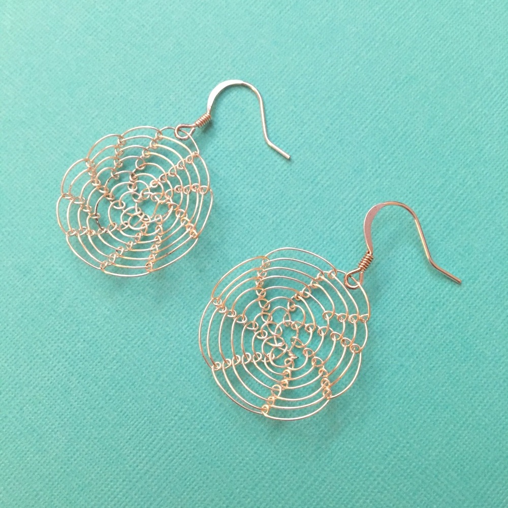 Handmade Indian basket earrings (new)